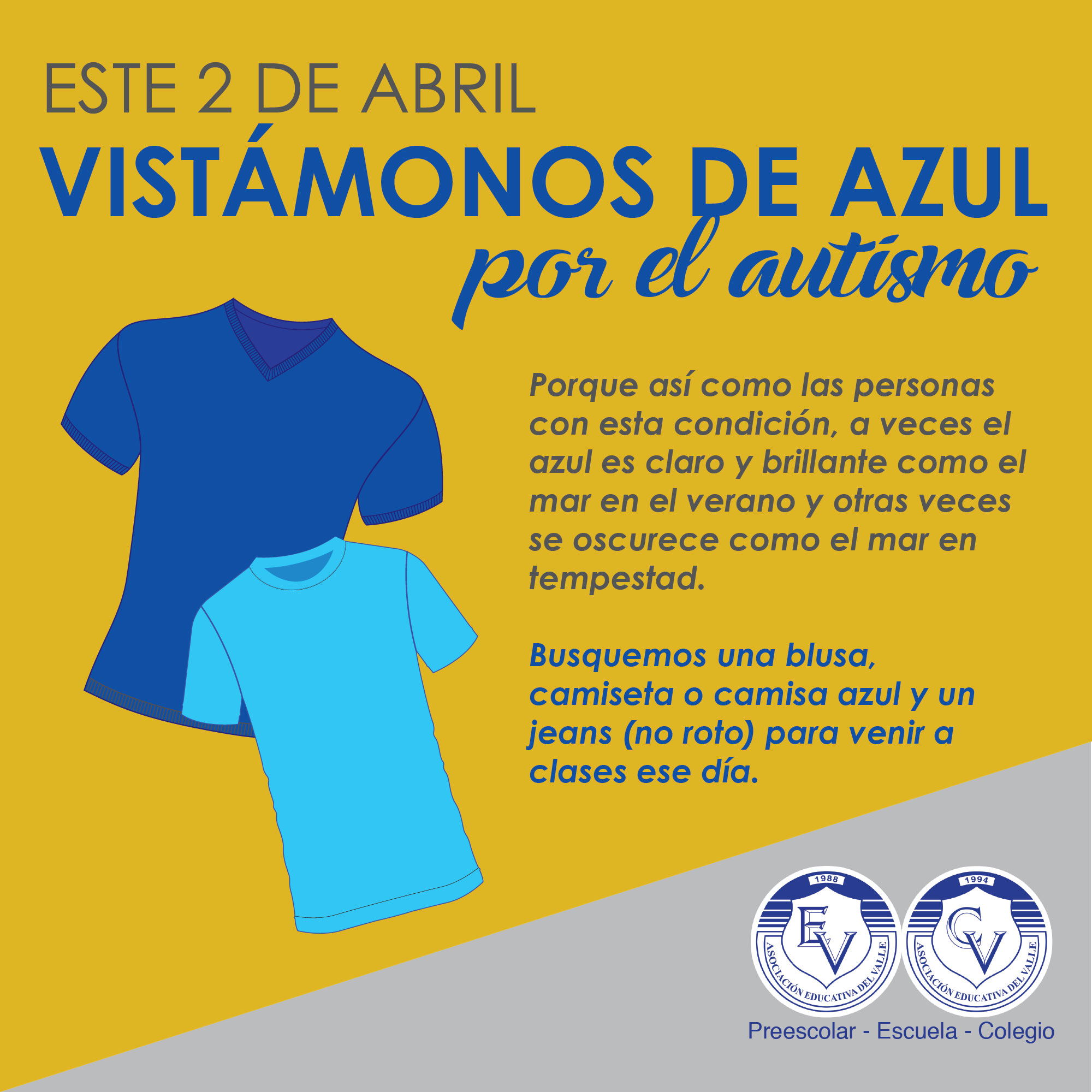 De azul por el autismo